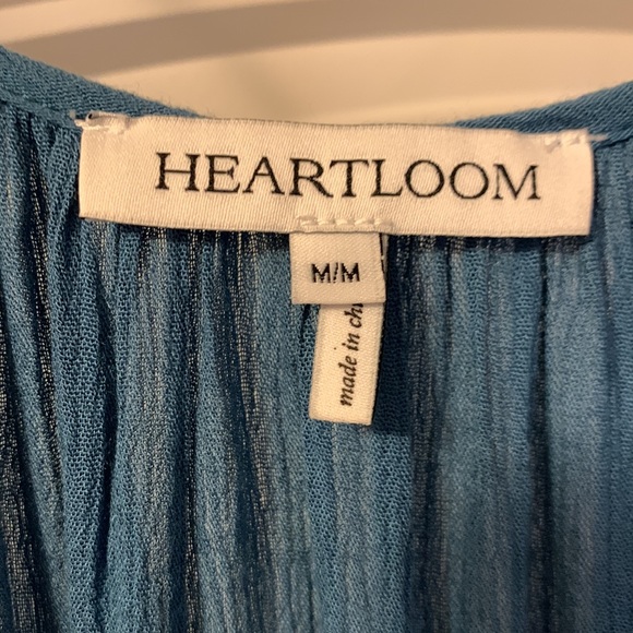 Heartloom summer dress. Small. Blue. Worn once. Cute dress/bathing suit cover. - Picture 2 of 7